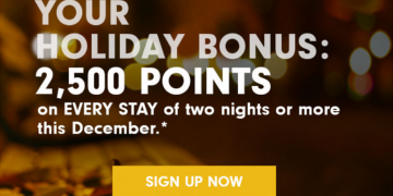 a sign up for a holiday bonus