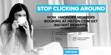 Stop Clicking Around discount for Hilton HHonors members