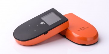 a black and orange electronic devices