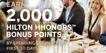 2,000 bonus points Hilton HHonors Dining