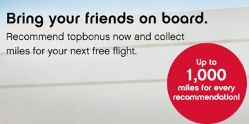 Refer a Friend 2016 earn up to 1,000 topbonus miles