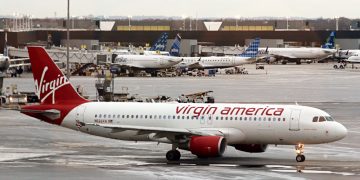 Virgin America airplane