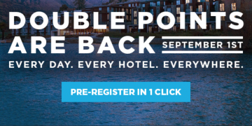 Hilton Double Points promotion extension 2016