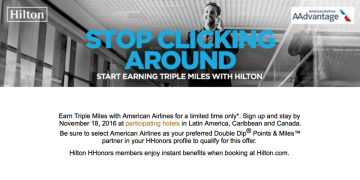 Triple AAdvantage miles