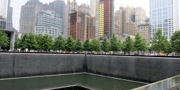 September 11 Memorial at World Trade Center in New York