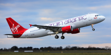 a plane taking off from a runway