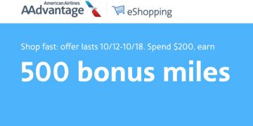 AAdvantage eShopping October Flash Bonus