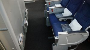 Aeromexico Economy Class bulkhead