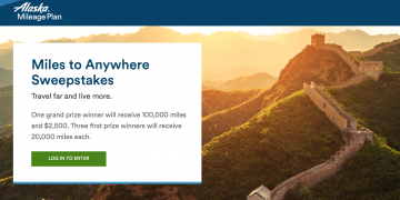 Miles to Anywhere Sweepstakes Mileage Plan