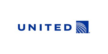 United Airlines logo.