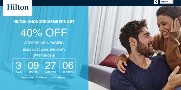 Hilton Asia Pacific Flash Sale December 2016