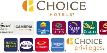 a group of logos of hotels