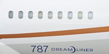 a close-up of a plane