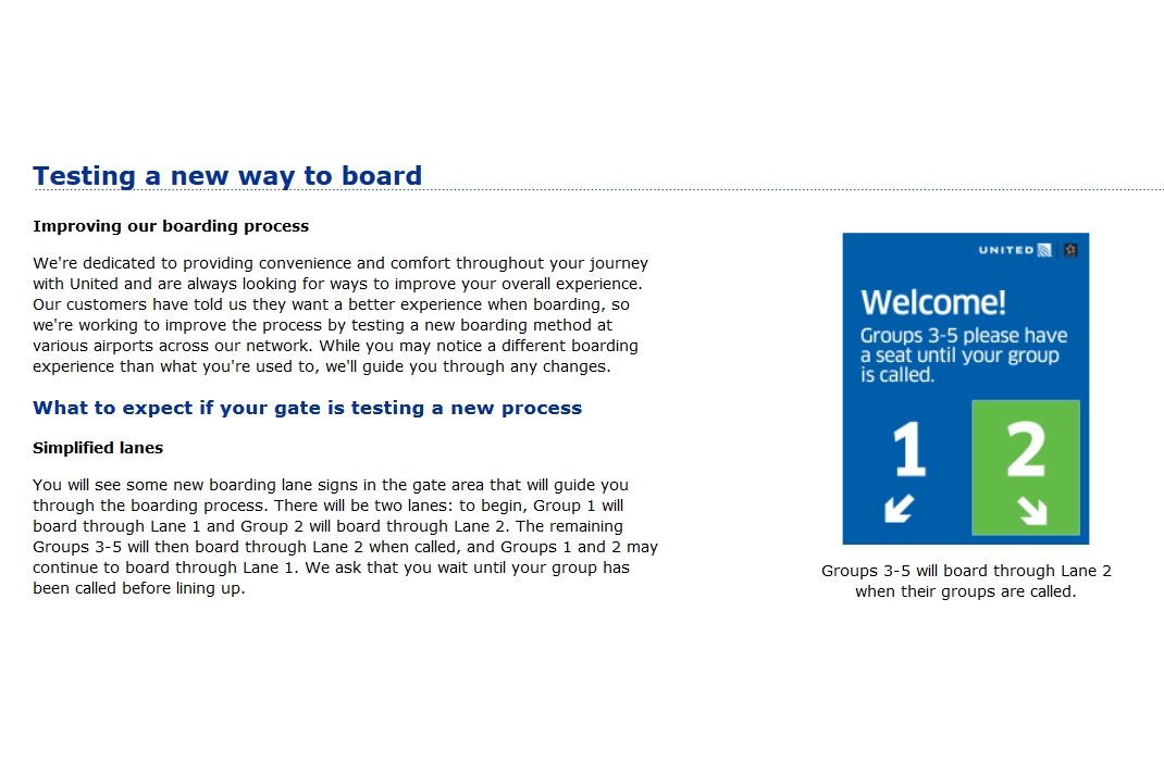 United Is Testing New Boarding Procedure InsideFlyer
