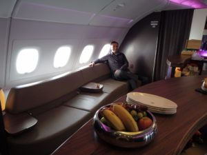 Qatar Airways Business Class A380 Lounge