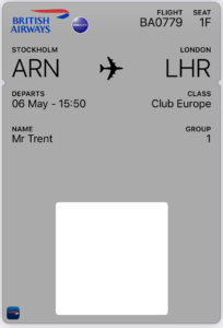 mobile boarding pass