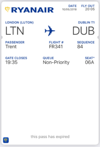 Ryanair Non Priority Mobile Boarding Pass InsideFlyer