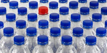 plastic water bottles