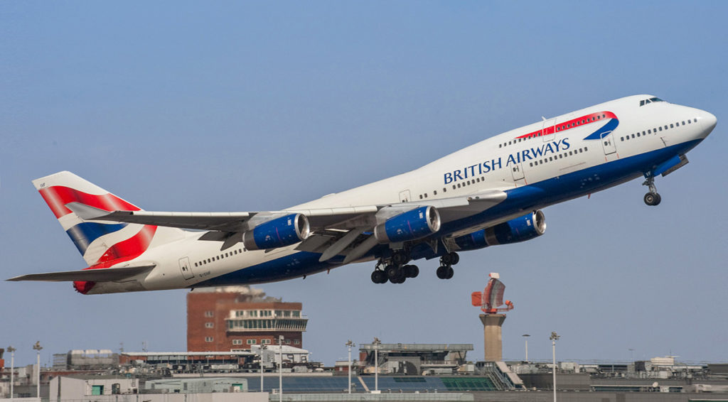 Boeing 747 in British Airways livery (Photo by Josh Hallett from Winter Haven, FL, USA_