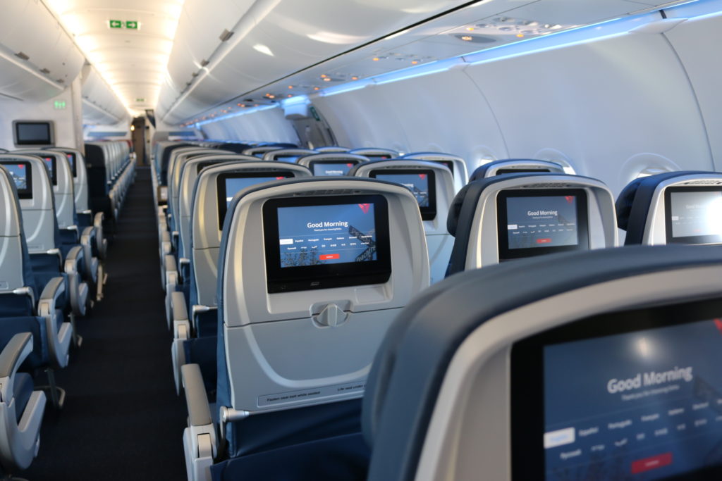 Delta Airbus A321 interior (Source: Delta)