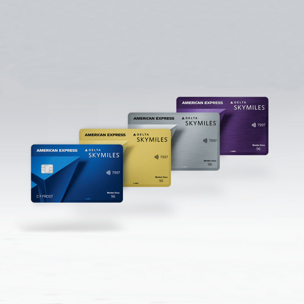 a group of credit cards