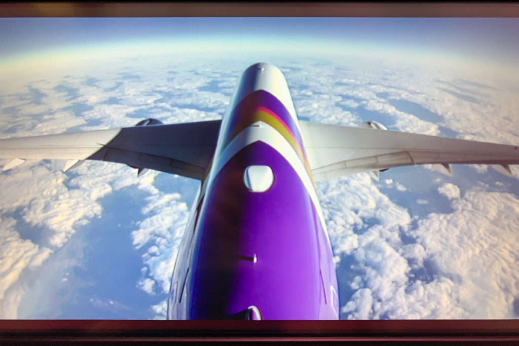 Thai Airways Airbus A350 rear camera view