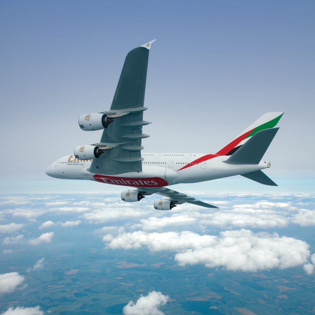 Airbus A380 in Emirates livery (Source: Emirates)