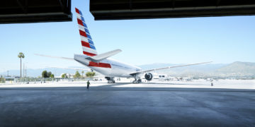 an airplane on the runway