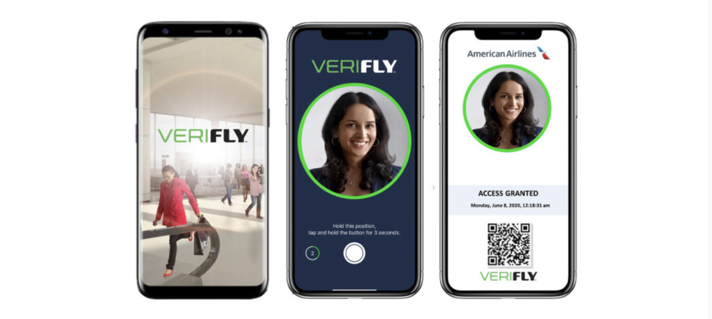 This is the new VeriFLY COVID app developed by Daon and American Airlines (Source: American Airlines)