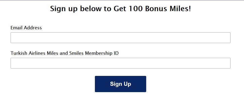 a sign up form with a blue button