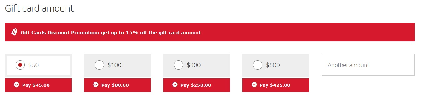 a screenshot of a gift card