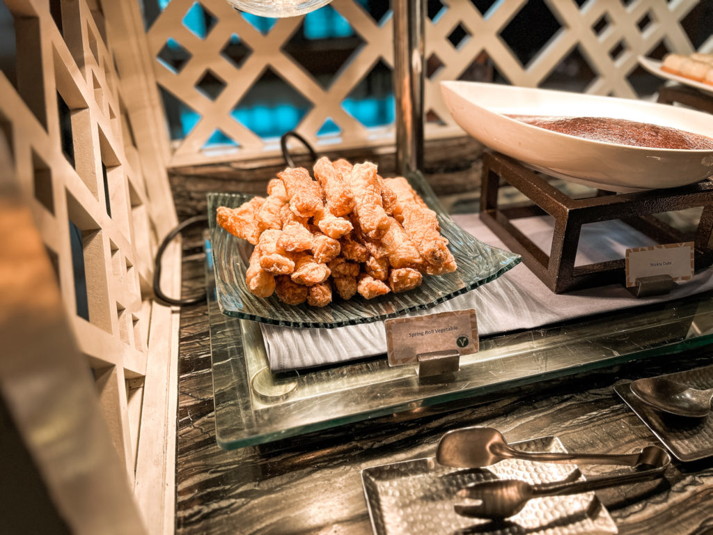 a plate of food on a table